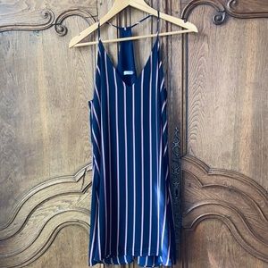 Three Eighty Two Navy Stripes Dress